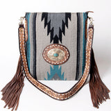 American Darling Large Crossbody Hand Tooled Saddle Blanket Genuine Leather Western Women Bag Handbag Purse | Cute