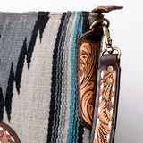 American Darling Large Crossbody Hand Tooled Saddle Blanket Genuine Leather Western Women Bag Handbag Purse | Cute