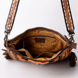 American Darling Large Crossbody Hand Tooled Saddle Blanket Genuine Leather Western Women Bag Handbag Purse | Cute