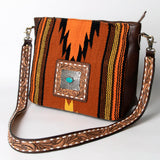 American Darling Large Crossbody Hand Tooled Saddle Blanket Genuine Leather Western Women Bag Handbag Purse | Cute