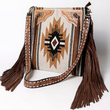 American Darling Messenger Hand Tooled Saddle Blanket Genuine Leather Western Women Bag Handbag Purse | Cute