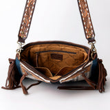 American Darling Messenger Hand Tooled Saddle Blanket Genuine Leather Western Women Bag Handbag Purse | Cute