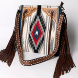 American Darling Messenger Hand Tooled Saddle Blanket Genuine Leather Western Women Bag Handbag Purse | Cute