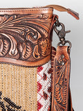 American Darling Signature Crossbody Hand Tooled Saddle Blanket Genuine Leather Women Bag Western Handbag Purse