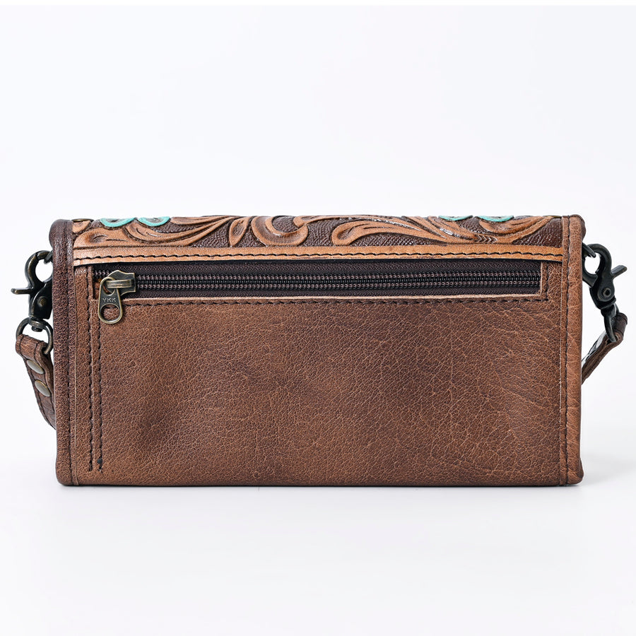 American Darling Wallet for Women, Hair-On Cowhide, Genuine Western Leather, Well-Compartmentalized Clutch with YKK Zipper