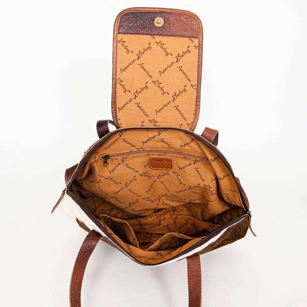 American Darling Tote Hair on Genuine Leather Western Women Bag Handbag Purse | Travel Bags College Casual