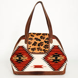 American Darling Tote Saddle Blanket Hair on Genuine Leather Western Women Bag Handbag Purse | Travel Bags College Casual