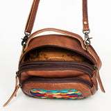 American Darling Cross Body Hair on Genuine Leather Western Women Bag | Black Handbag Purse Crossbody for Cute