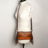 American Darling Small Crossbody Hand Tooled Saddle Blanket Genuine Leather Western Women Bag Handbag Purse | for Cute