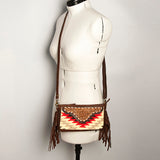 American Darling Small Crossbody Hand Tooled Saddle Blanket Genuine Leather Western Women Bag Handbag Purse | for Cute