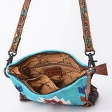 American Darling Messenger Hand Tooled Saddle Blanket Genuine Leather Women Bag Western Handbag Purse |