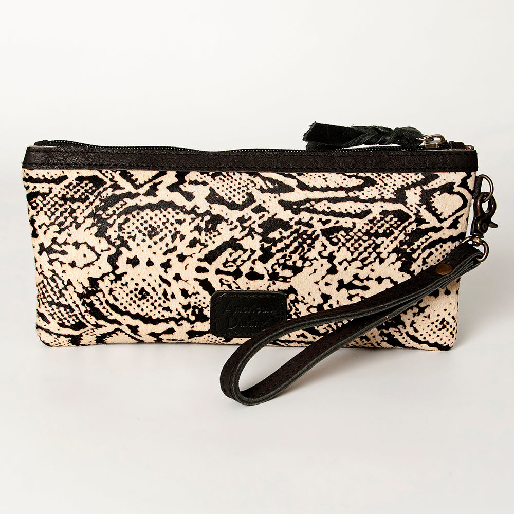 American Darling ADBG344BG Wristlet Hair On Genuine Leather women bag western handbag purse