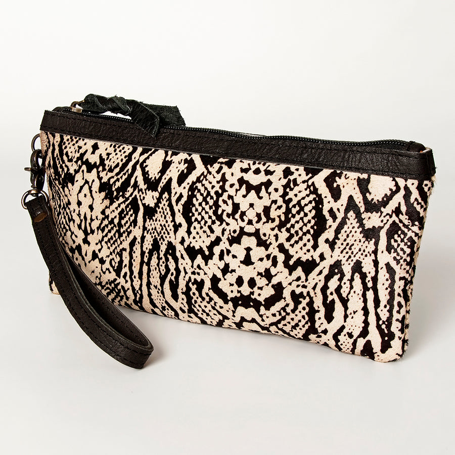 American Darling Hair-On Cowhide Wristlet Bag - Uhorse