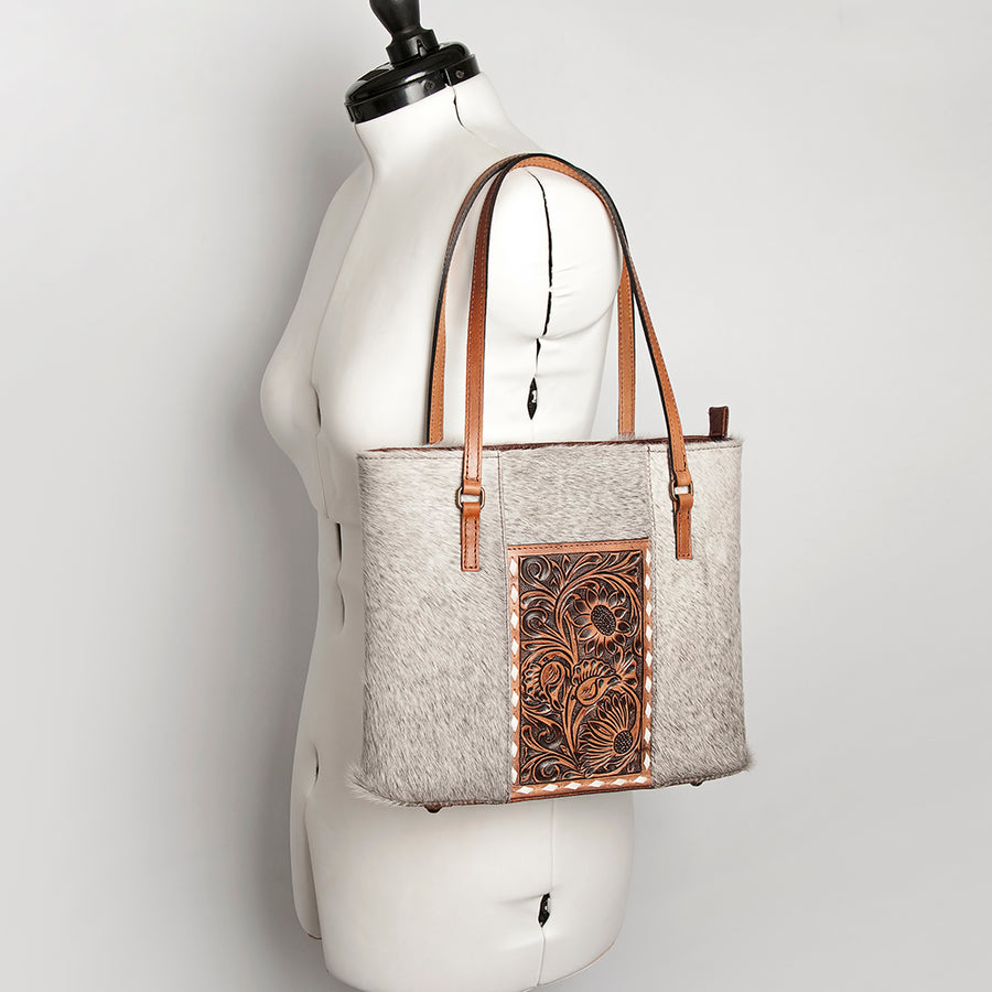 American Darling Tote Bag, High-Quality Full Grain Vegetable-Tanned Genuine Leather, Handcrafted Western Tote for Women
