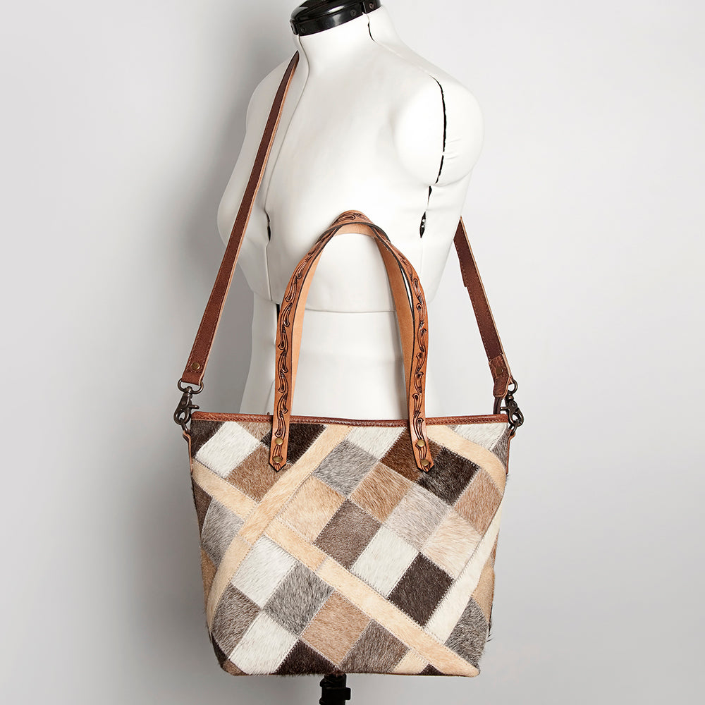 American Darling Tote Hair on Genuine Leather Western Women Bag Handbag Purse | Travel Bags College Casual