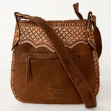 American Darling Large Cross Body Hand Tooled Hair on Genuine Leather Western Women Bag Handbag Purse | Crossbody for Cute