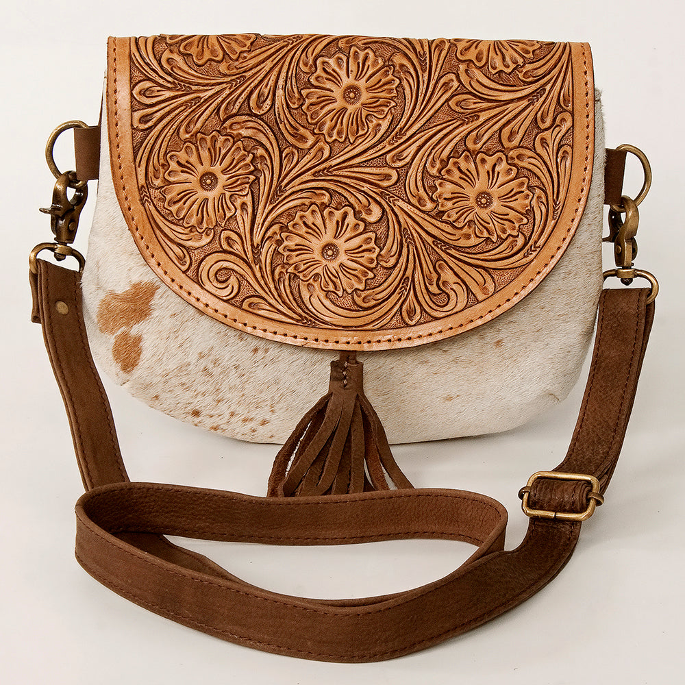 American Darling Messenger Hand Tooled Genuine Leather Western Women Bag Handbag Purse | Cute
