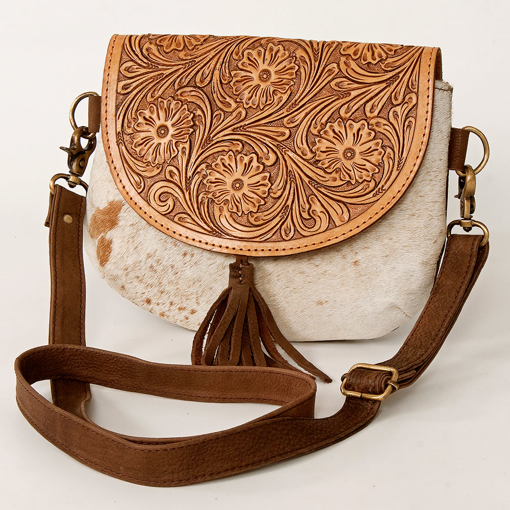American Darling Messenger Hand Tooled Genuine Leather Western Women Bag Handbag Purse | Cute