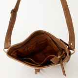 American Darling Cross Body Hand Tooled Hair on-Genuine Leather Western Women Bag Handbag Purse | Crossbody for Cute