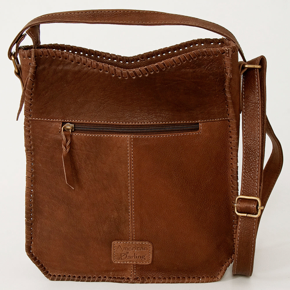 American Darling Large Crossbody Hand Tooled Genuine Leather Western Women Bag Handbag Purse | for Cute