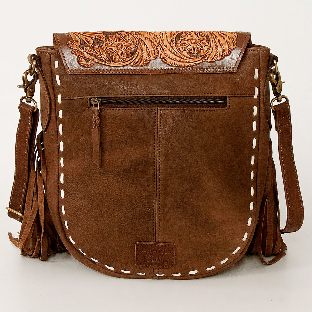 American Darling Large Crossbody Hand Tooled Genuine Leather Western Women Bag Handbag Purse | for Cute