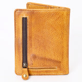 Never Mind Card-Holder Vintage Handmade Genuine Cowhide Leather Women Bag Western Handbag Purse