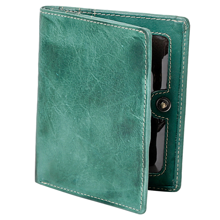 Never Mind Card-Holder Vintage Handmade Genuine Cowhide Leather Women Bag Western Handbag Purse - Uhorse