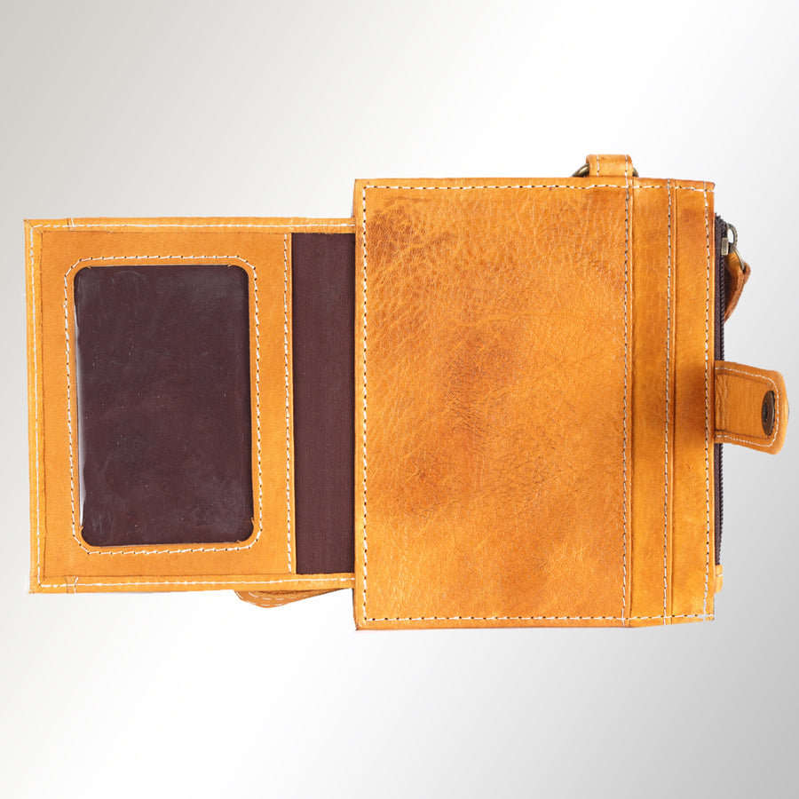Never Mind Nmbgm133A Wallet Vintage Handmade Genuine Cowhide Leather Women Bag Western Handbag Purse