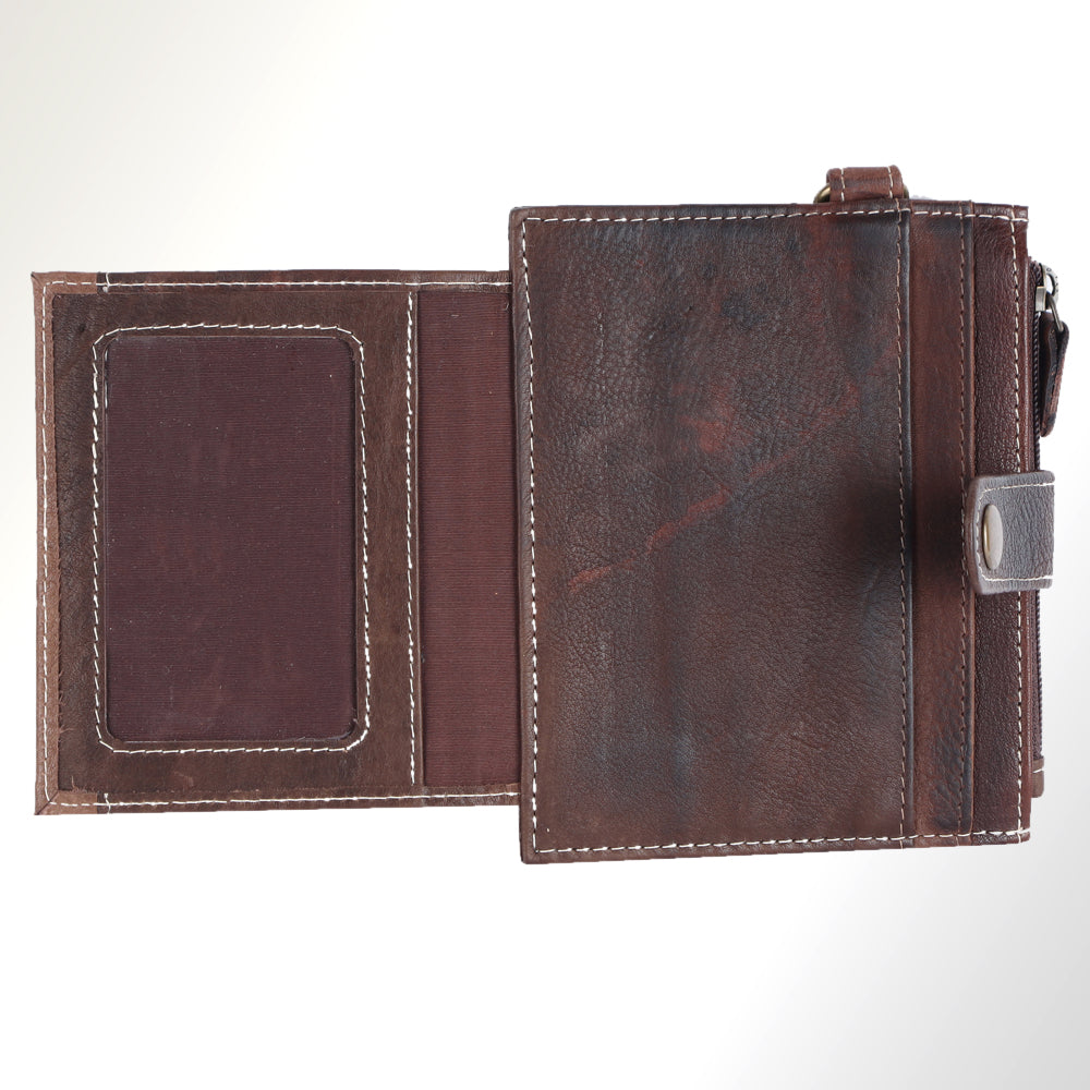 Never Mind Nmbgm133D Wallet Vintage Handmade Genuine Cowhide Leather Women Bag Western Handbag Purse