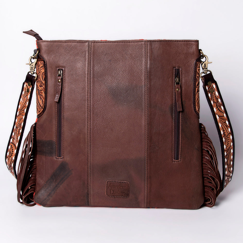 American Darling Large Crossbody Saddle Blanket Fabric Genuine Leather Western Women Bag Handbag Purse | Cute