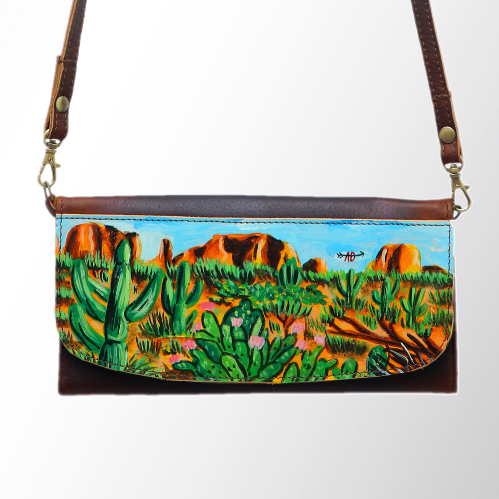 American Darling Wallet Hair on Full Grain Genuine Leather Western Women Bag | Handbag Purse Travel Clutch