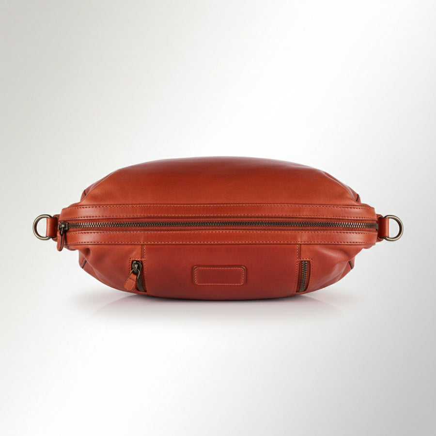 Spaghetti Western Swc180Org Hobo Vintage Handmade Drum Dyed Genuine European Cowhide Leather Women Bag Western Handbag Purse