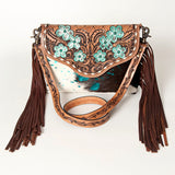 American Darling Crossbody Hand Tooled Hair On Genuine Leather Western Women Bag Handbag Purse | Cute