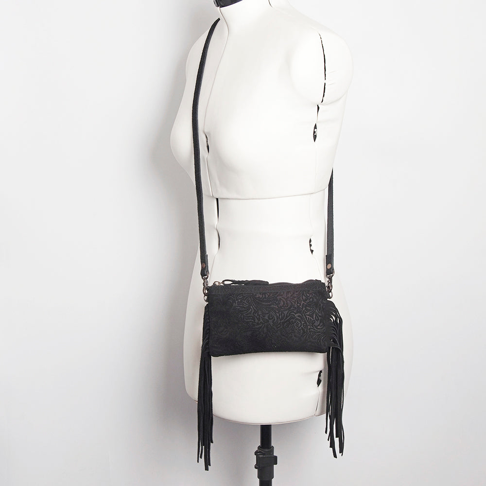 American Darling Small Crossbody Full Grain Genuine Embossed Leather Western Women Bag Handbag Purse | for Cute