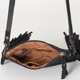 American Darling Small Crossbody Full Grain Genuine Embossed Leather Western Women Bag Handbag Purse | for Cute