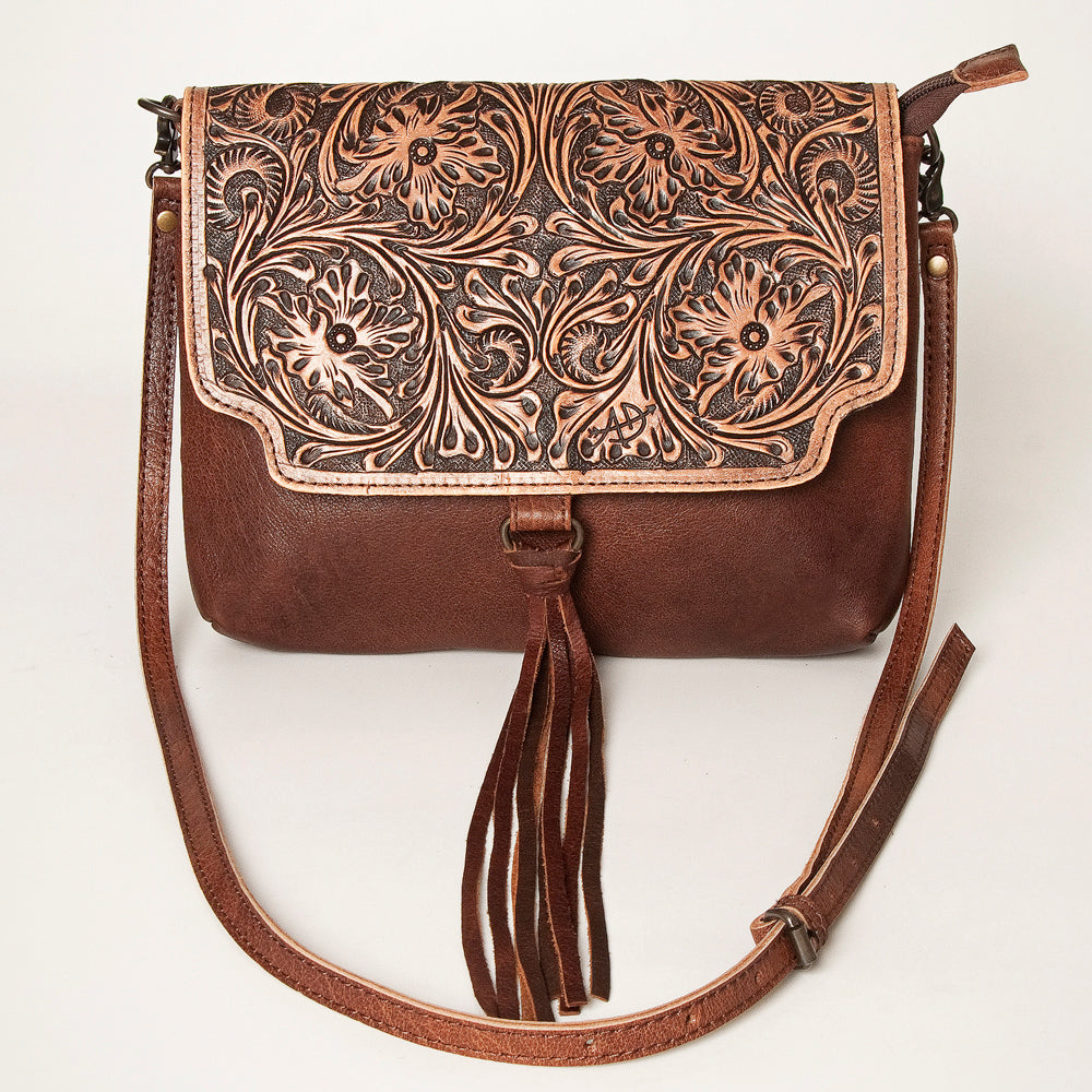 American Darling Clutch Hand Tooled Crocodile Embossed Genuine Leather Women Bag Western Handbag Purse|