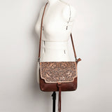 American Darling Clutch Hand Tooled Crocodile Embossed Genuine Leather Women Bag Western Handbag Purse|