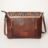 American Darling Clutch Hand Tooled Crocodile Embossed Genuine Leather Women Bag Western Handbag Purse|
