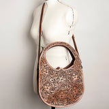 American Darling Clutch Hand Tooled Crocodile Embossed Genuine Leather Women Bag Western Handbag Purse|