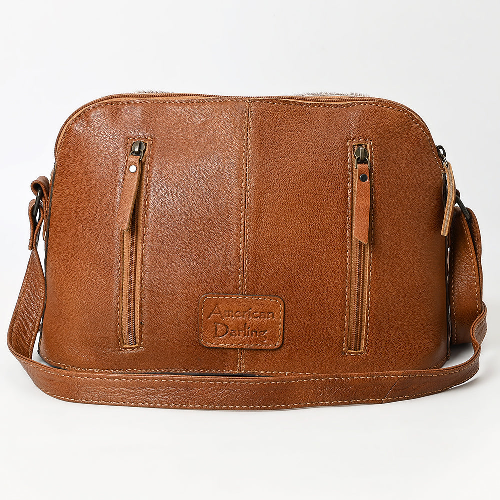 American Darling Cross Body Hand Tooled Hair on-Genuine Leather Western Women Bag Handbag Purse | Crossbody for Cute