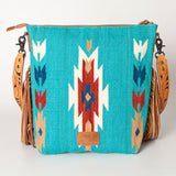 American Darling Cross Body Hand Tooled Saddle Blanket Genuine Leather Western Women Bag Handbag Purse | Crossbody for Cute