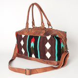 American Darling Duffel Saddle Blanket Genuine Leather Women Bag Western Handbag Purse