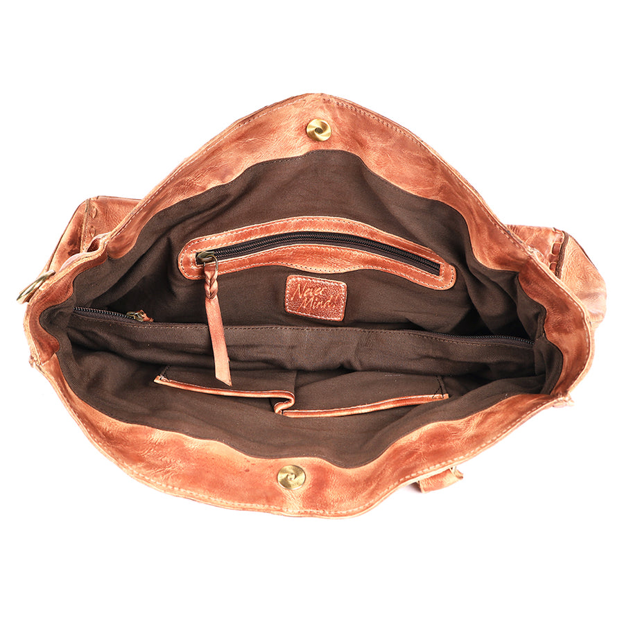 Never Mind Nmbgm125A Tote Vintage Handmade Genuine Cowhide Leather Women Bag Western Handbag Purse