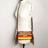 American Darling Small Crossbody Hand Tooled Saddle Blanket Genuine Leather Western Women Bag Handbag Purse | for Cute