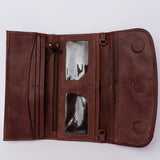 American Darling Wallet Hair on Full Grain Genuine Leather Western Women Bag | Handbag Purse Travel Clutch