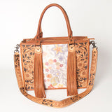 American Darling Briefcase Hand Tooled Saddle Blanket Genuine Leather women bag western handbag purse