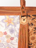 American Darling Briefcase Hand Tooled Saddle Blanket Genuine Leather women bag western handbag purse
