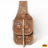 Hilason Floral Western Horse Leather Saddle Bag Heavyduty Traditional Trail Ride