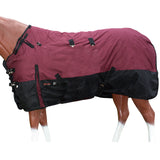 Hilason 1200D Turnout Light Winter Waterproof Rain Sheet Horse Black