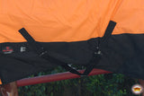 Hilason 1200D Turnout Light Winter Waterproof Rain Sheet Horse Black